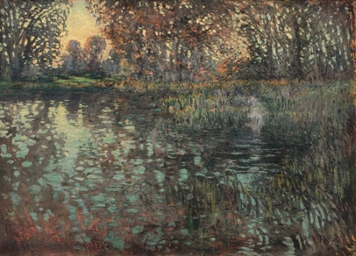 Václav Radimský: Na sklonku dne v Giverny, 1900